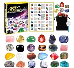 Christmas Rock Advent Calendar 2025, Christmas Countdown Calendar-24 Days Rocks, Minerals, Gemstones & Crystal, Stone Learn…