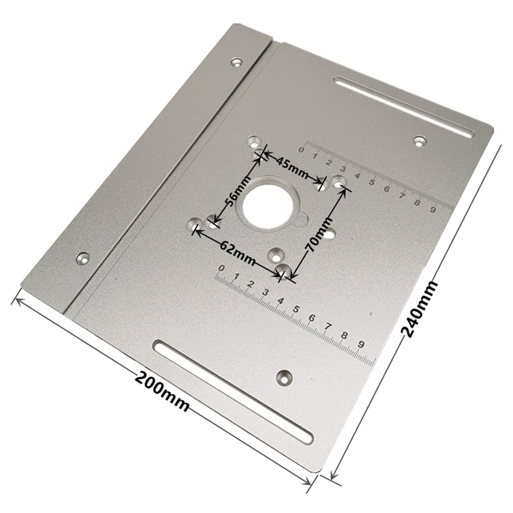 Fresadora de madera eléctrica Flipboard Fresadora de madera eléctrica para banco de trabajo de madera plateado