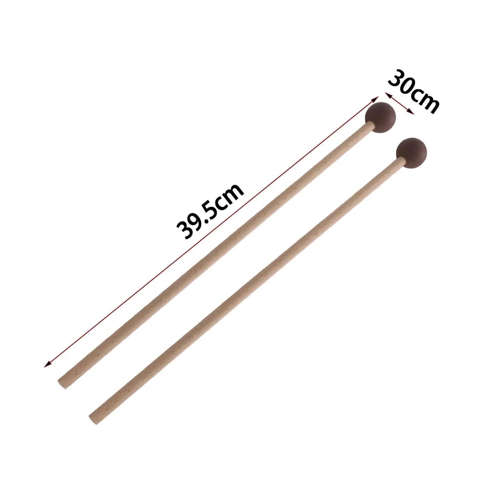 Marimba Mallets Palos de percusión martillo Marimba, mazos madera, mazo xilófono for rendimiento bloque, campana escenario, 2 uds(White)