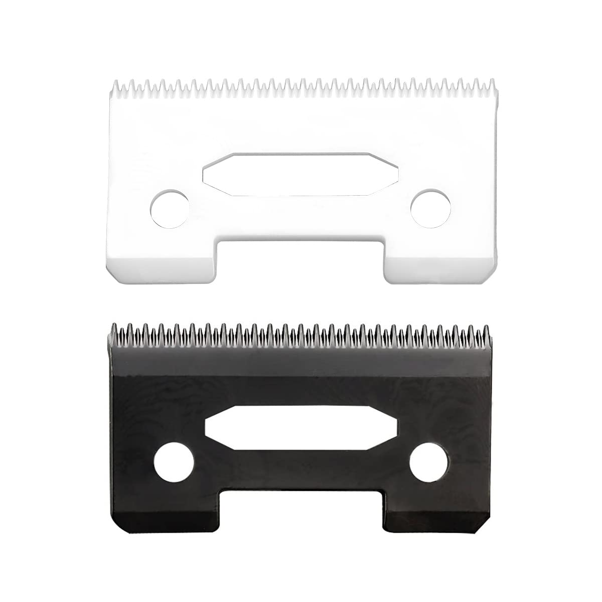 VRMETA Professional Replacement Clipper Ceramic Blades Stagger Tooth 2 Holes Precision Adjustable Hair Clipper Parts Blade for Wahl Clippers, Wahl 5-
