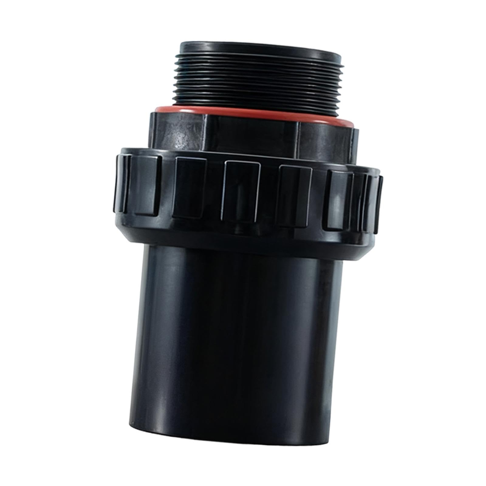 MagiDeal Connecteur de Pompe de Filtre à Sable de Piscine, connecteur de Tube Droit fileté pour réservoir de Sable d'entretien, pièces de plomberie pour, Black 1.5 Pouces