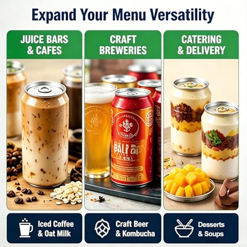 Tapas de aluminio de 55mm para crear latas de bebidas artesanales perfectas 8