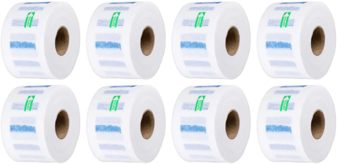 800 Sheets Disposable Neck Protector 100 Roll Pure Wood Pulp | Barber Shop and DIY Hair Cutting at Home, Protective and Convenient to Use, Easy to Store
