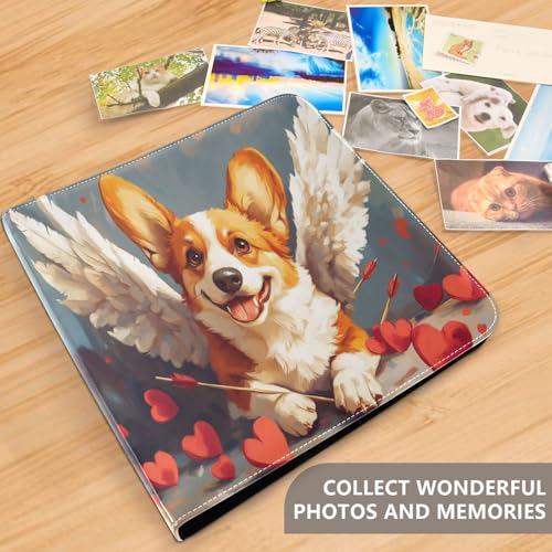 Álbum de fotos bricolaje adhesivo con cubierta de PU Leather, 3 anillos, 40 páginas, tamaño 11.8" x 11.2" para recuerdos miniatura 5