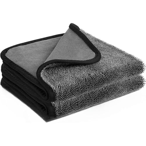 FUHUBB libertycloth cleaning towels Original - LibertyCloth LITE Reusable & Lint-Free Paper Towel Alternative Washable (Grey-2pcs 40 * 60cm)