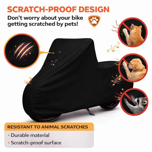 Image of Premium Scooty Cover for Electric Infinity E1, Plus, Infinity E1 All Model fit 100% Waterproof Dustproof Scratchproof - Ultra-Shield & All Weaather Protection for All Scooter Bike Cover