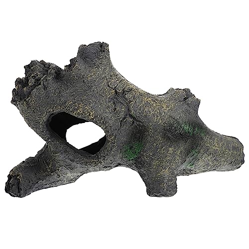 Garneck Reptile Habitat Cave Lizard Hiding Cave for Terrarium Landscape Decor Creative Sinking Design for Turtles Snakes and Pets