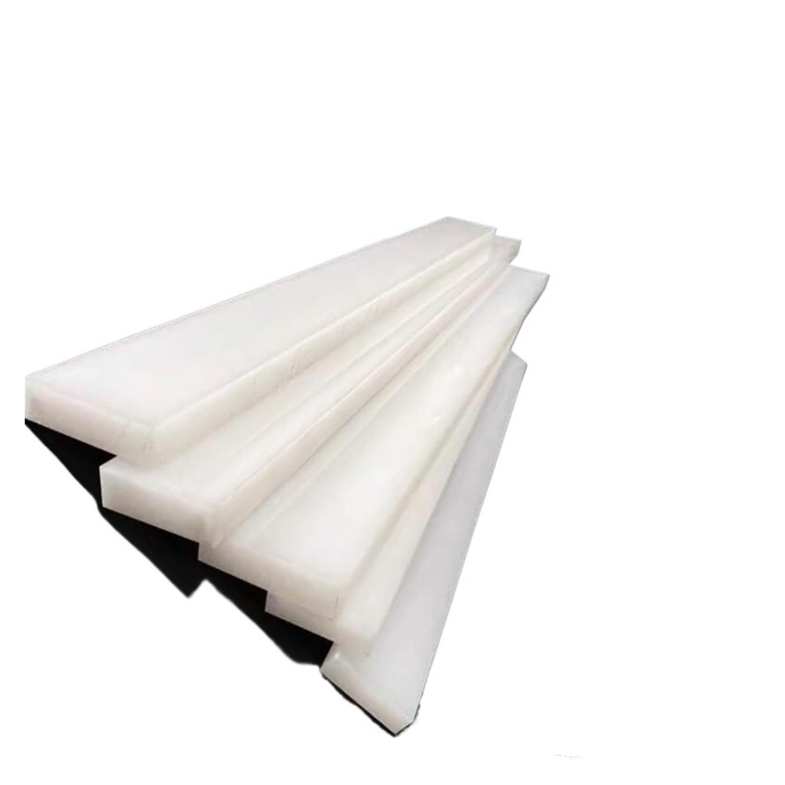 Rechteckige Nylonplatte, rechteckige Nylonplatte, Weiß, 1 m x 100 mm, 2-10 mm dick, für den Bau von DIY-Schablonen (10 mm)