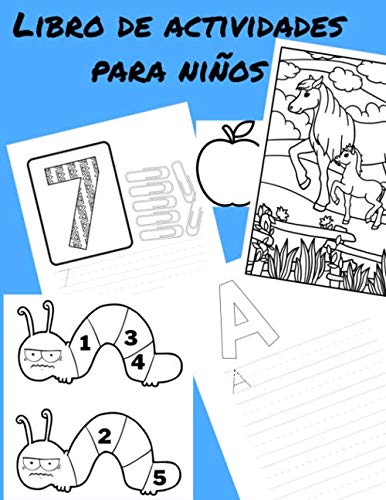 Libro de actividades Para Niños Libro para aprender el alfabeto y los números Para niños de 4 a 6 años Matemática Página para colorear de ... 8.5