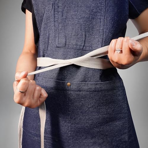 Image of 100% Cotton Unisex Apron - Adjustable Neck Straps, Vibrant Print, Reinforced Stitching, Multipurpose& Deep Pocket - for Cooking, Catering, Gardening, Painting-Printed Aprons
