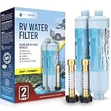 PureSpring RV/Camper Water Filter with Flexible Hose Protector | Inline Water Filter Reduces Chlorin