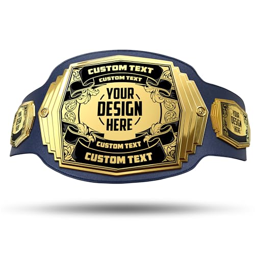 Regal 6lb Ultimate Custom Championship Trophy Belt (Gold/Blue)