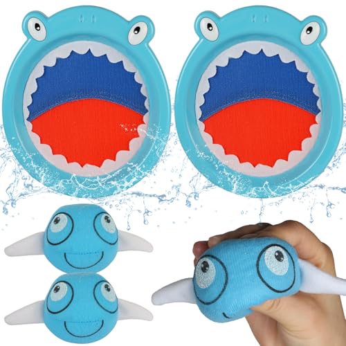 CT SPORTS Waterproof Toss and Catch Ball Set for Kids Ages 3-8 – Soft & Safe Paddle Game with Cute Crab Design – Ideal for Beach, Pool, and Backyard Summer Fun