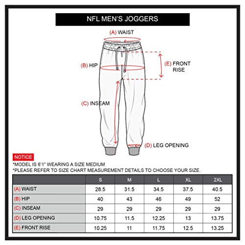 image for Ultra Game NFL Men's Super Soft Game Day Jogger Sweatpants, Cincinnati