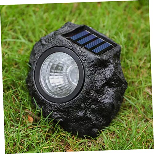 Labrimp 2Pcs Simulated Rock Lighting Stone Lights Led For Solar Walkway Spotlight Powered Outdoor Garden Decorative Light Landscaping Pathway Spotlights Patio Decor Decoration #TOP2