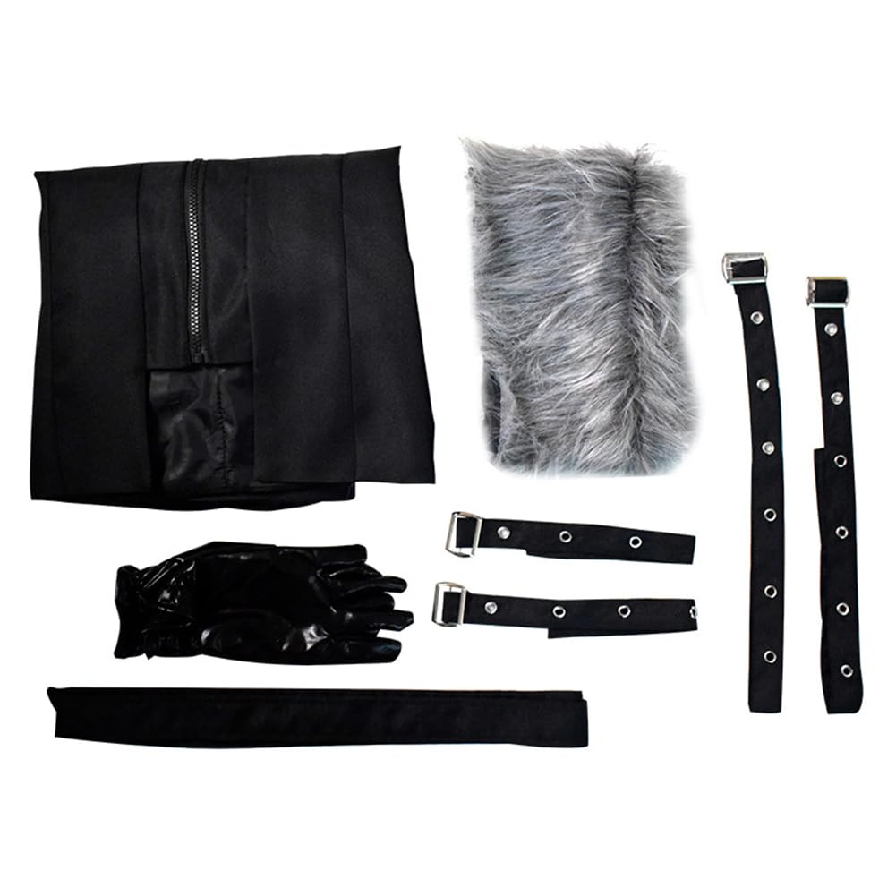 BSD Nakajima Atsushi kostium cosplay, anime, Dazai Osamu, stroje cosplay, czarny, mundur, kurtka z wiatroszczelnym futrzanym kołnierzem, Halloween, Boże Narodzenie, karnawał, przyjęcie