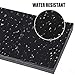 ELV Black Felt Fabric Adhesive Sheets (10 Count) Multipurpose Velvet Sheet with Sticky Glue Back for Art & Crafts, Jewelry Box Liner, Furniture Protector Pads Water Resistant (A4 Size) (Black)