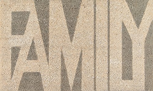 Novogratz Aloha Collection Family Doormat, Grey, 1'6" x 2'6", Grey, ALOHAALO-1GRY1626