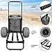 Beach Dolly Cart, Collapsible Beach Trolley with 12 Inch Big Balloon Wheels for Sand