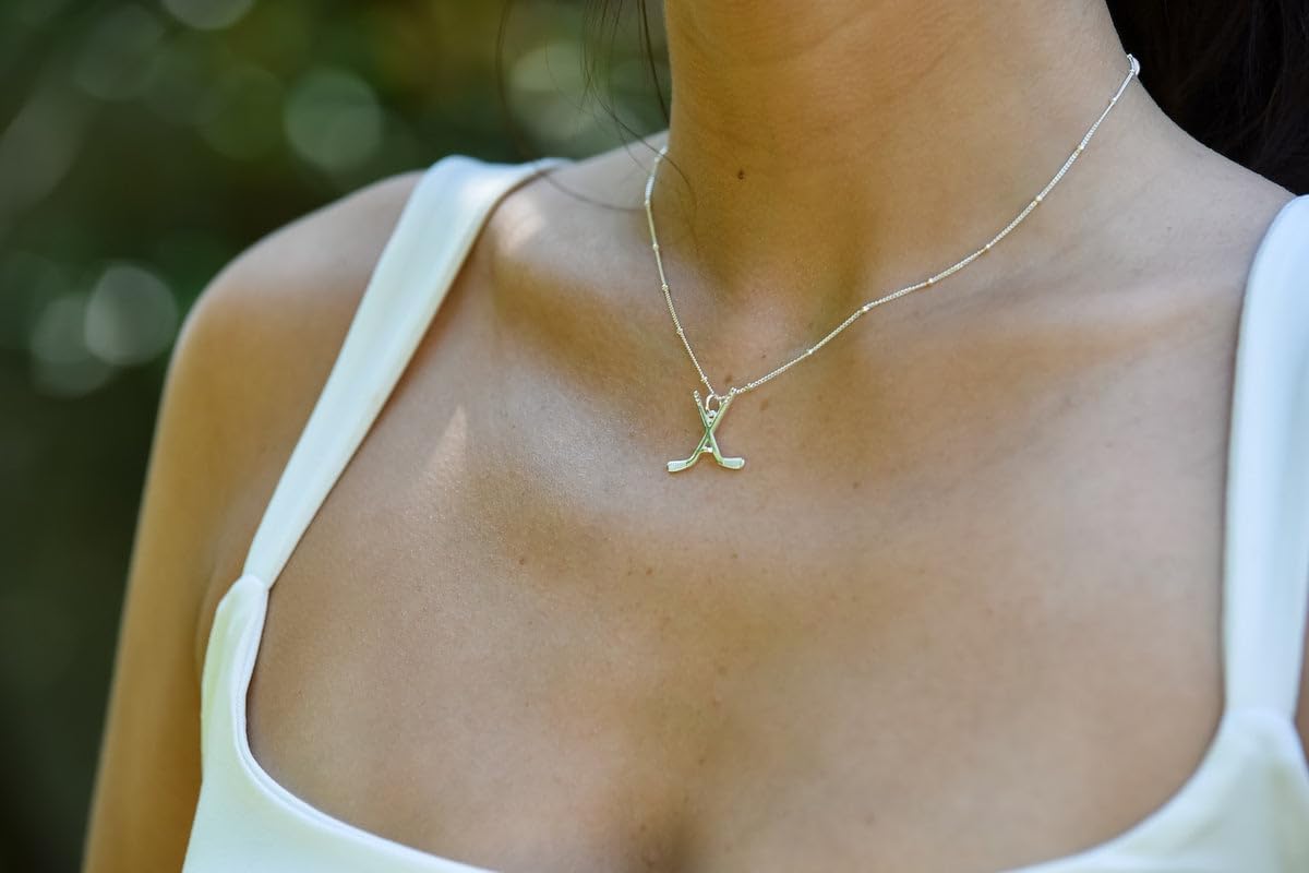 Chelsea Charles Ice Hockey Charm Necklace for Women, Gift for Players, Athletes, Teams, Coaches and Fans