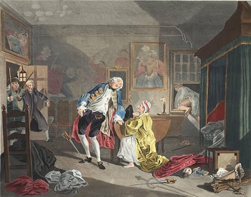 Tableaux Graffiti Art Mural William Hogarth impression moderne 60x90cm