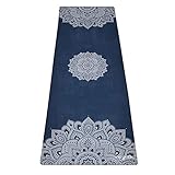 Yoga Design Lab (ヨガデザインラボ) ヨガマット 厚さ3.5mm コンボマット ストラップ付 ピラティス トレーニング フィットネス エクササイズマット (Mandala Sapphire,)