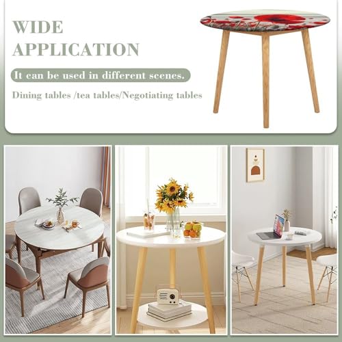 Nappe ronde élastique pour protéger la table des plats chauds
