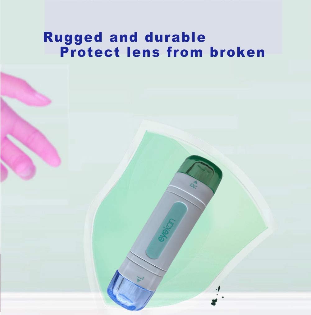 AITIME RGP Hard Contact Lens Case with Plunger, Semi-Scleral Design Lens Insert Tool and Remover, Portable Contact Lens care Storage Container Box : Health & Household