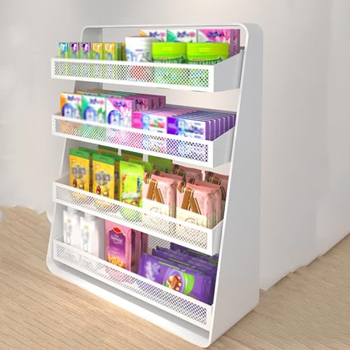 Estante de exhibición de metal para eliminar el desorden de alimentos en la cocina