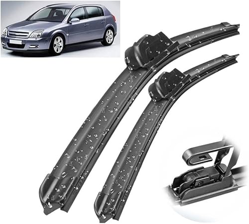 Escobillas de limpiaparabrisas delantero compatibles con Opel Signum 2003-2009 para parabrisas de automóvil, cepillos de lluvia de 24 + 19 pulgadas