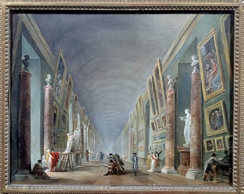 Prints Louvre Hubert Robert tableau salon harmonie et art