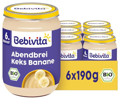 Bebivita Abendbrei Keks-Banane 6er Pack (6x190g)