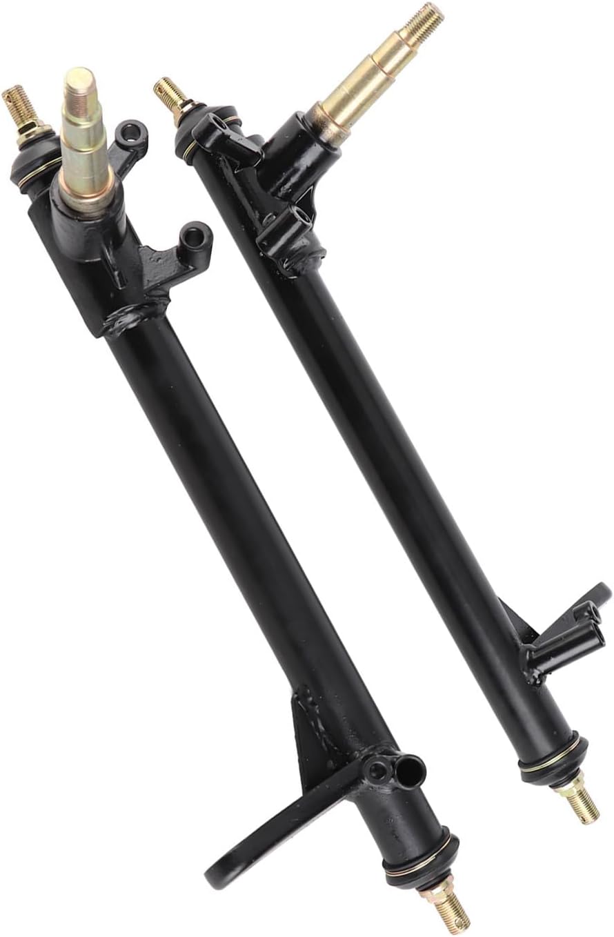 Knuckle Spindle Steering Shaft, 1 Pair 420mm Steering Strut Knuckle Spindle Metal Alloy for Kart Quad Bike