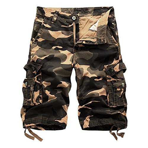 Amazon.com: Maiyifu-GJ Men Relaxed Fit Camo Cargo Shorts