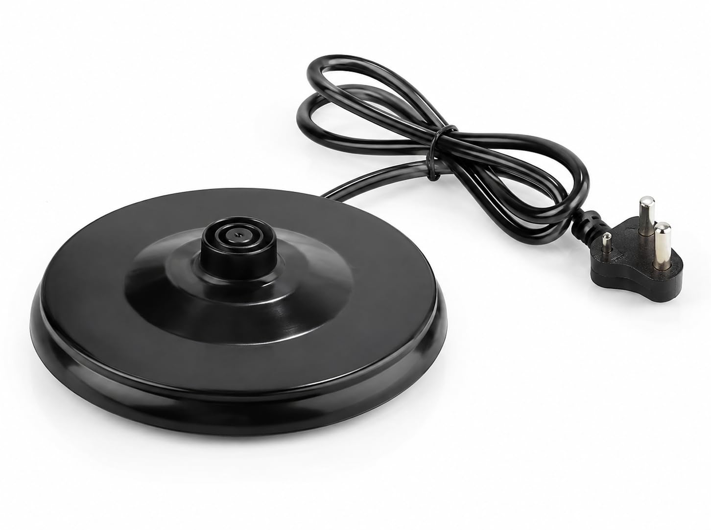 Electric Kettle Base Stand with Two Pin Power Cord | Universal 360° Kettle Base Plate | Heat Resistant Replacement Kettle Power Base | Black-image-47