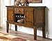 Signature Design by Ashley Ralene Rustic Dining Room Buffet Cabinet with Wine Rack, Medium Brown