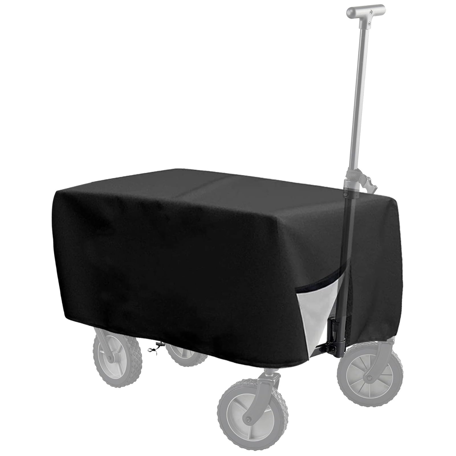 Folding Wagon Cover,Waterproof Outdoor Folding Wagon Protective Cover - 600D Oxford Cloth,Heavy-Duty Dustproof Garden Cart Cover for Collapsible Wagon Carts