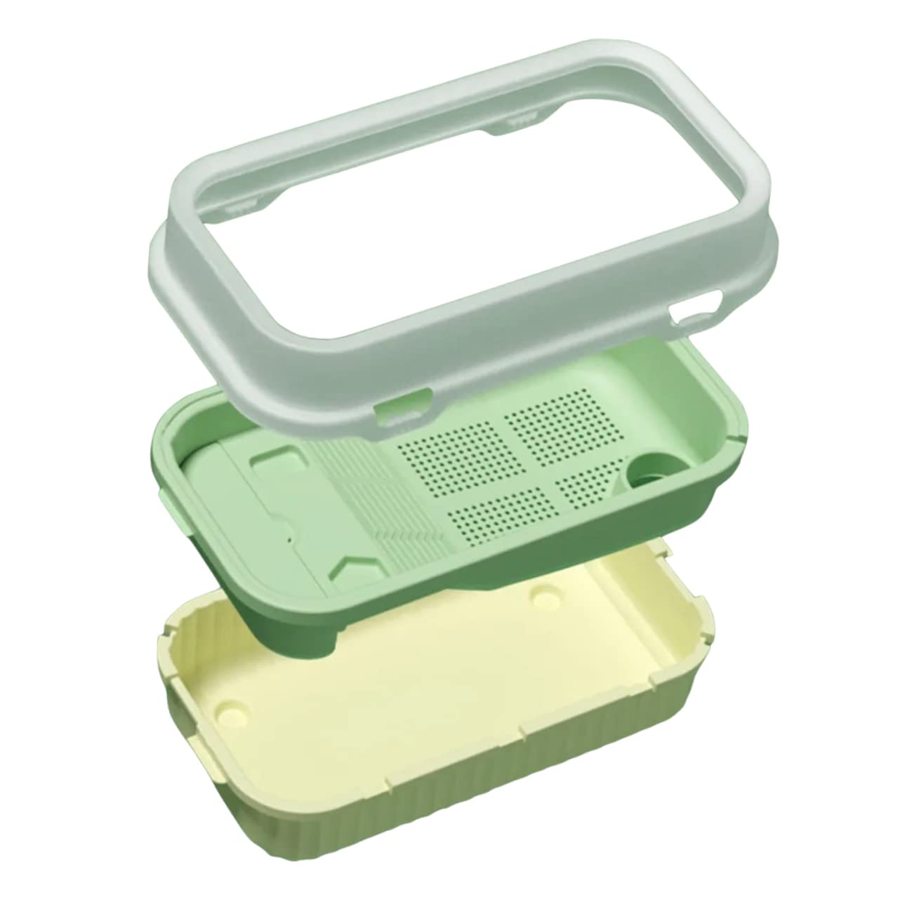 YARNOW Terrario per Tartarughe in Pp, Vasca Multifunzione a Livelli con Piattaforma per Prendere Sole, Facile da Pulire, per Riposo e Allevamento | Vasca per Tartarughe con Piattaforma, Resistente All'usura e Agli Urti, Pulizia Semplice