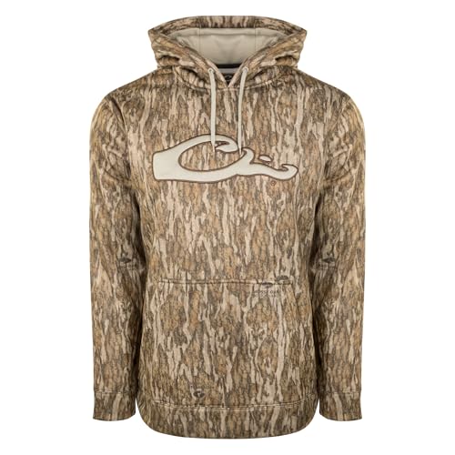 Drake Waterfowl Camo Performance Hoodie Mossy Oak Bottomland 2Xlarge
