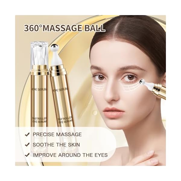 MUOCOBU Koffein Augenserum, 20ML Augencreme Gegen Augenringe und Schwellungen, Augenpflege, Anti-Aging-Augenserum – Bild 5