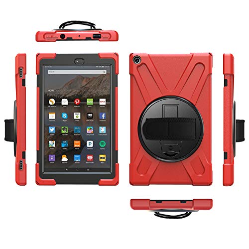 Amazon Kindle Fire HD 10 2019/2018/2017 P[X ϏՌ 360x]X^h \ȃnhXgbv ֗ ԍ X  ӏ/^CsO/lbgT[tB  ho 1[geXg ی ()