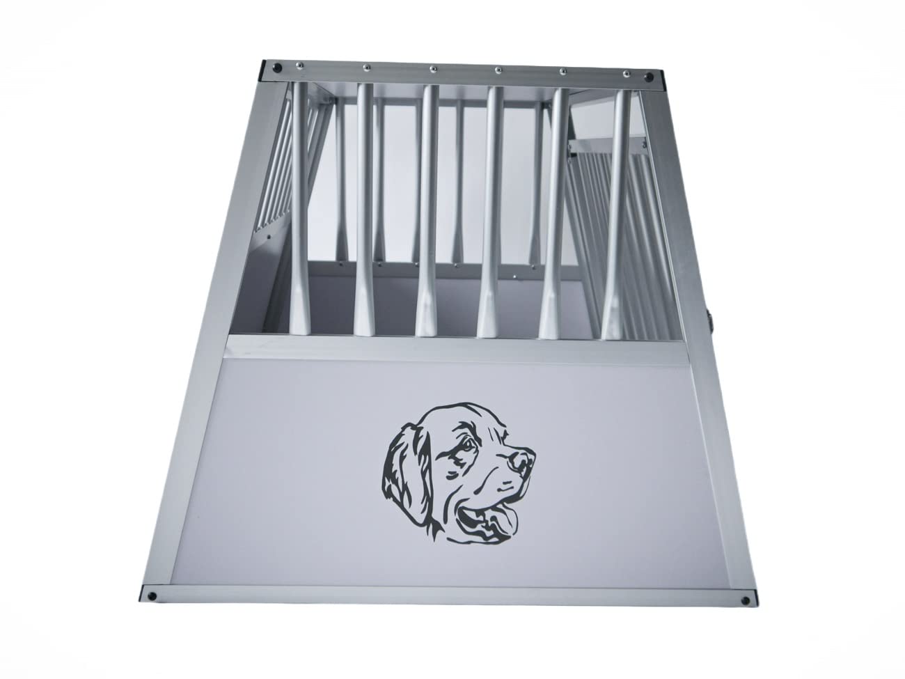 Doghead Boîte de transport pour chien en aluminium - 80 x 75 x 63 cm - Confort - Boîte de transport pour chien