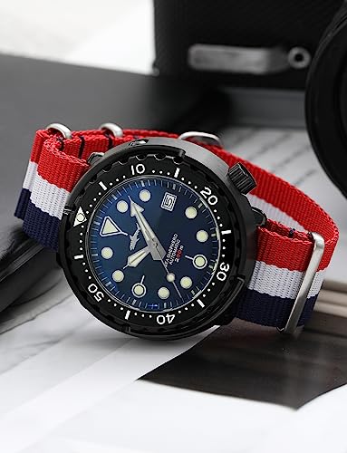 Image of TACTICAL FROG Nylon Watch Band 18mm 19 mm 20mm 22 mm 24 mm, Waterproof Military Watch Straps Replacement for Men Women, With Stainless Steel Buckle