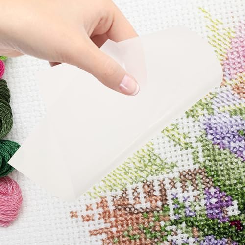 Papel protector blanco de doble cara antiadherente para arte y gemas, 30 uds 7
