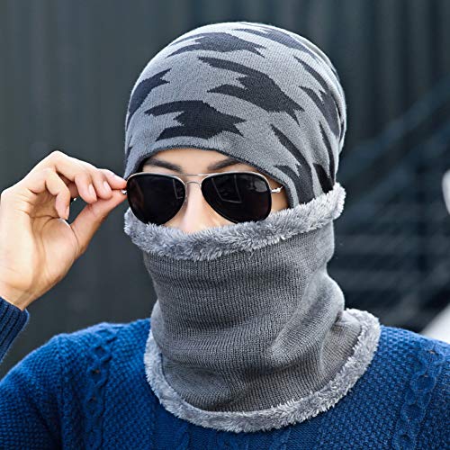 Chapeau tricoté hommes hiver contre le vent glacé et maux d'oreilles