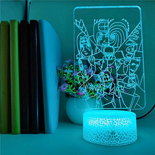 Preisvergleich Produktbild Domrx Nachtlicht 7 Farbwechsel Cheerleading Nightlight 3D LED für Schlafzimmer Schlafzimmer Dekoration Geschenke Acryl Uhr Basis Tisch Lampe-08_Bluetooth Base_China
