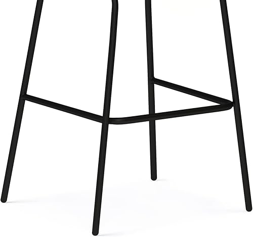 Miniatura 21 de SIMPLIHOME Randolph - Taburete moderno de mediados de siglo de madera curvada de 28 pulgadas (juego de 2) en piel sintética vegana gris piedra para