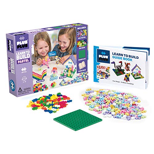 PLUS PLUS - Open Play Construction Set - 400 piece - Learn to Build Pastel
