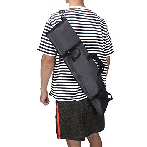 Kratarc Archery Lightweight Rolled-Up Takedown Recurve Bow Case Bow Bag With Arrow Tube Holder (Black) #TOP5