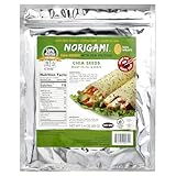 Norigami Egg Wraps with Pea Protein – Chia Seeds. High Protein, Low Carb, Vegetarian. Thin Healthy Wraps -Certified Kosher, Non-GMO, Gluten Free -NOW Featuring 10 Wraps in a bag.
